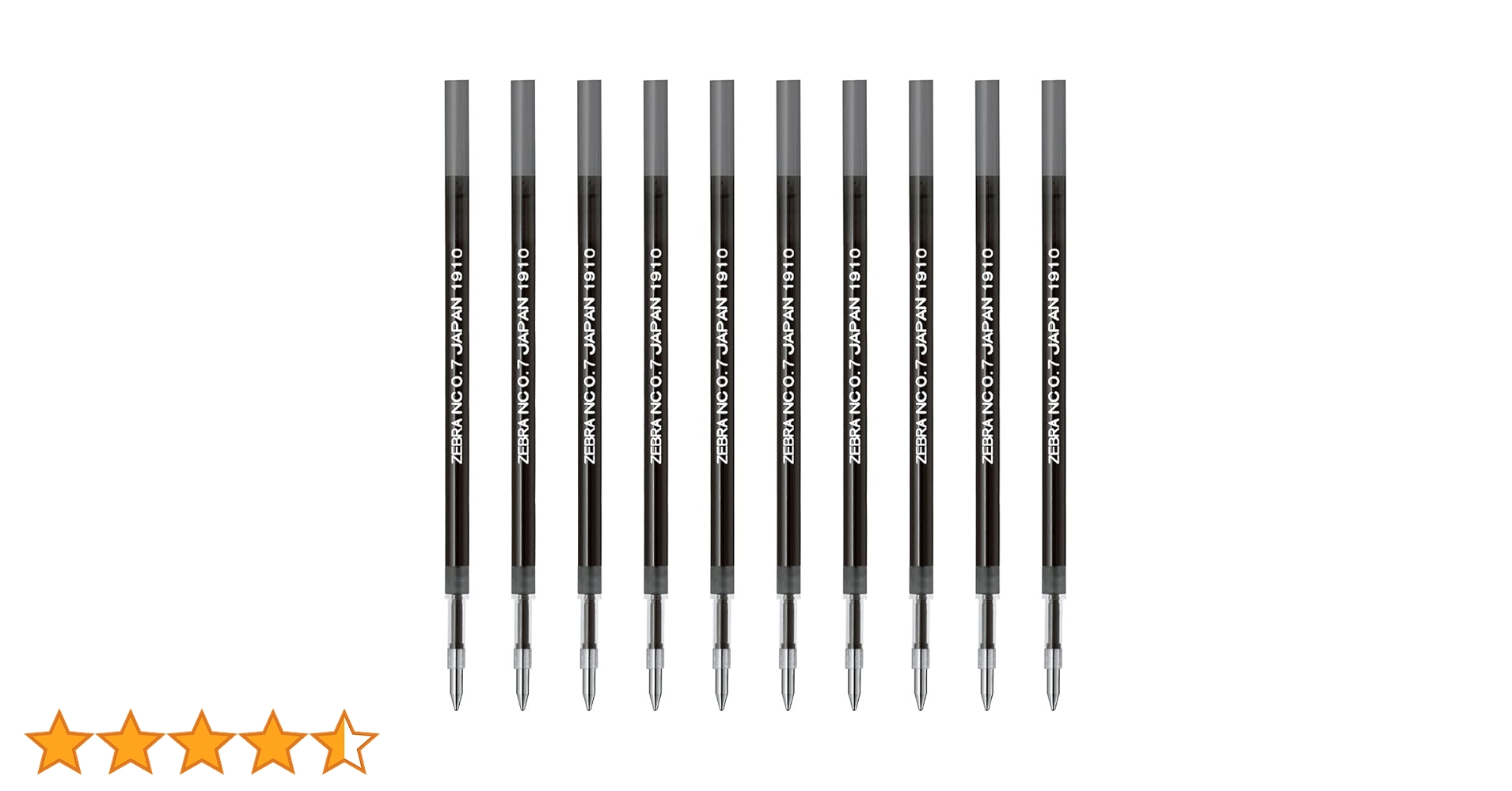 Amazon | ゼブラ 油性ボールペン替芯 ブレン NC-0.7芯 黒 10本 B-RNC7